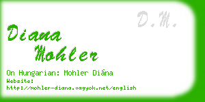 diana mohler business card